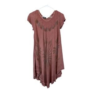 Womens Beachy Boho Bohemian Dress Cottage Indie Fairy Festival Hippie OS